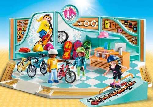 9402 Playmobil חנות אופניים וסקייטבורד