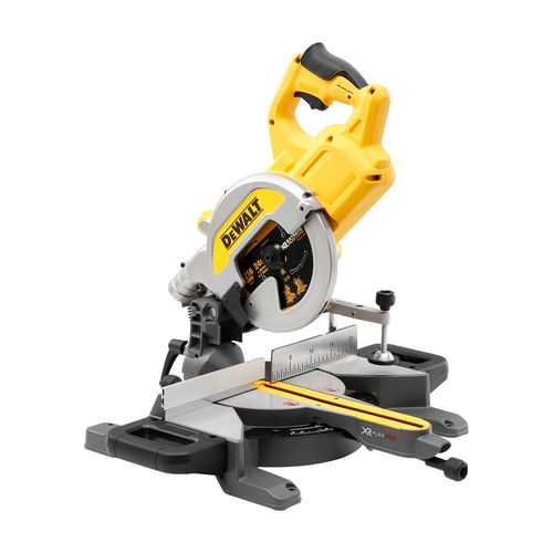 מסור פנדל נגרר נטען DEWALT DCS777N 54V FlexVolt גוף בלבד - גוף צהוב שחור עם להב 216 מ