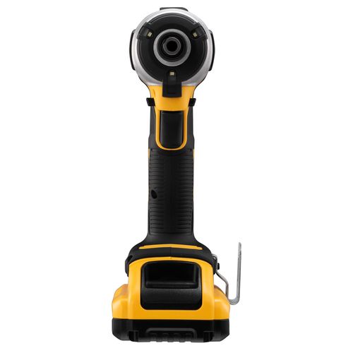 מברגת אימפקט נטענת DEWALT DCF809L2T 18V XR - גוף קצר צהוב שחור עם טבעת תאורת LED, שתי סוללות 3 אמפר ומזוודת TSTAK