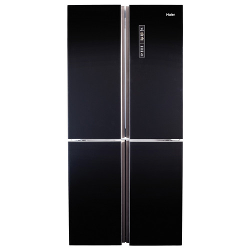 מקרר 4 דלתות האייר HRF4556FB זכוכית שחורה Haier