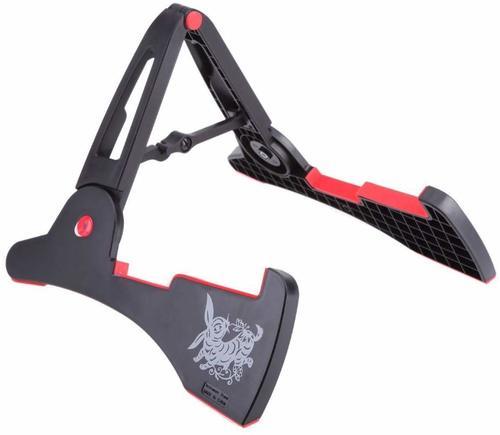 סטנד גיטרה קומפקטי מתקפל, עם ציורים מתאים לכל סוגי הגיטרות AGS03 מבית Aroma