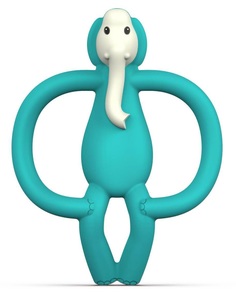 נשכן פיל עם מברשת שיניים הראשונה מסיליקון רפואי