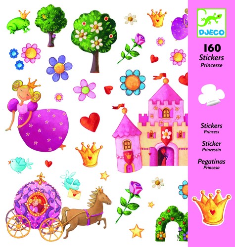 יצירה 160 מדבקות - נסיכות