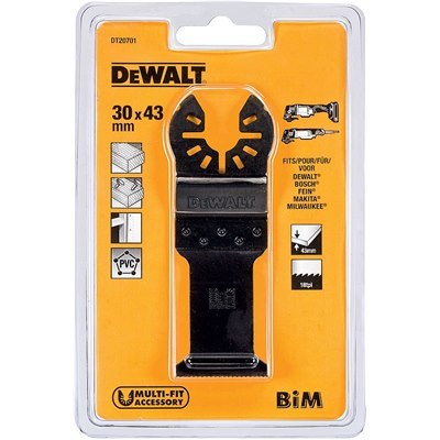 להב ישר דו מתכתי DEWALT DT20701 למולטיטול תנודתי - להב ברוחב 30 מ