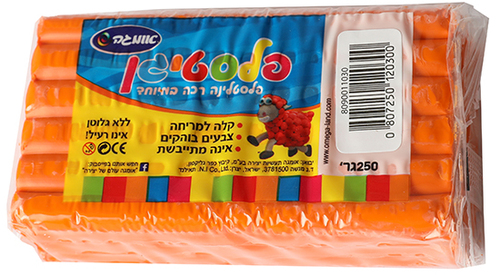 פלסטלינה אומגה צבע כתום