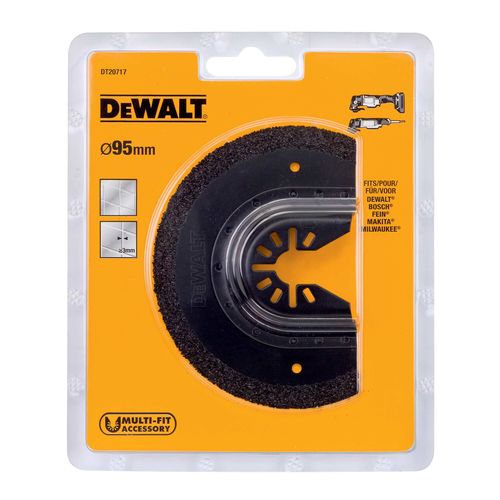 להב סגמנט קרביד DEWALT DT20717 למולטיטול תנודתי - להב בקוטר 95 מ