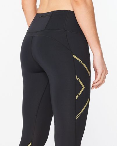 Light Speed Mid-Rise Compression Tights BLK/GRF