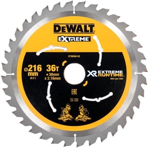 להב מסור עגול לעץ 216 מ"מ 36 שיניים - DEWALT DT99569 EXTREME Runtime