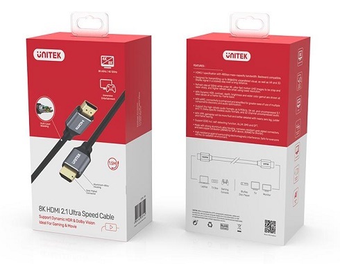 כבל HDMI2.1 Aluminum Cable C138W 2m 8K HDMI