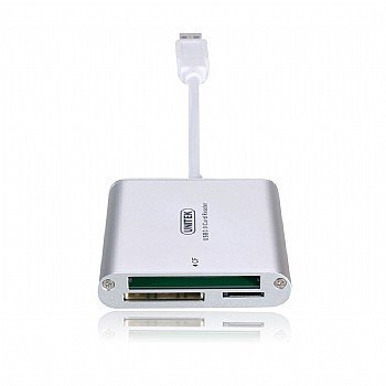 מפצל Unitek USB-C כולל קורא כרטיסים SD /MICRO SD וטעינה