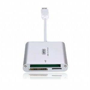 מפצל Unitek USB-C כולל קורא כרטיסים SD /MICRO SD וטעינה