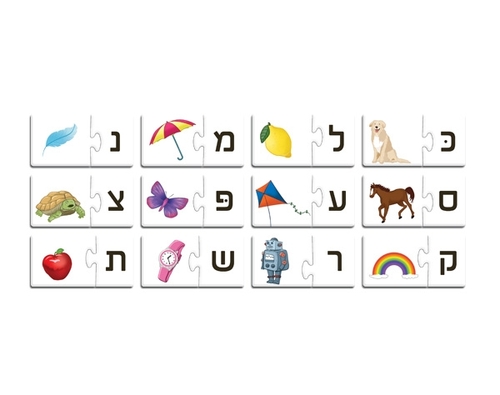 משחק שילובים מגנטיים לילדים- אות פותחת כ'-ת', גילאי 3-7 מיוצר בישראל