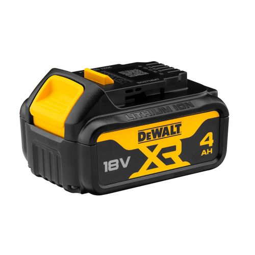 סוללת ליתיום נטענת DEWALT DCB182 XR 18V - קיבולת 4 אמפר עם מד טעינה 3 נורות LED לכלי DEWALT 18V