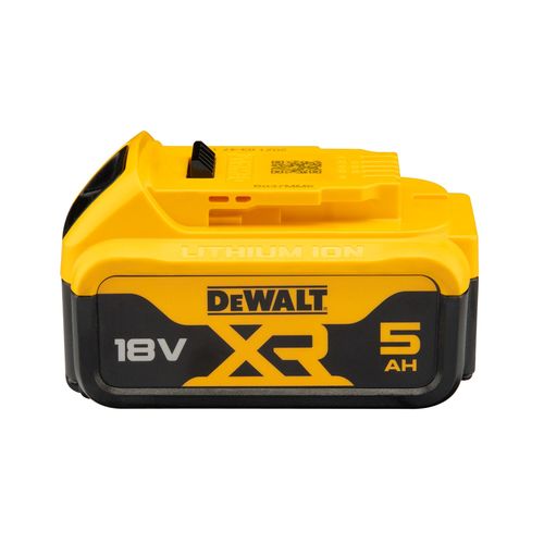 סוללת ליתיום נטענת DEWALT DCB184 XR 18V - קיבולת 5 אמפר עם מד טעינה 3 נורות LED לכלי DEWALT 18V