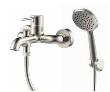 ברז סוללה לאמבטיה מדגל מוברש דגם 49010