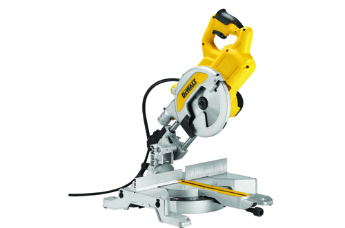 מסור גירונג הפיך DEWALT D27112 - מסור פנדל 1,600 וואט עם שולחן חיתוך עליון ולהב 305 מ