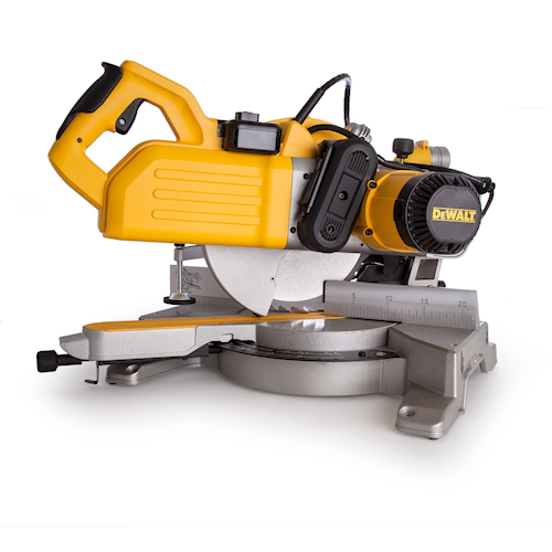 מסור גירונג הפיך DEWALT D27112 - מסור פנדל 1,600 וואט עם שולחן חיתוך עליון ולהב 305 מ