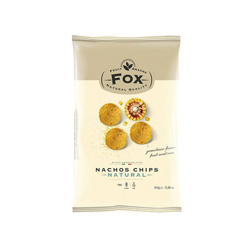 fox טורטיליה נאצ'וס צ'יפס עגול ללא גלוטן 450 גרם