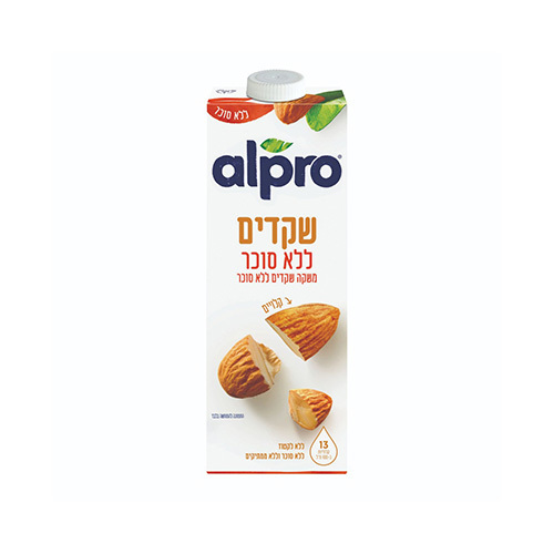 משקה שקדים ללא סוכר 1 ליטר - אלפרו