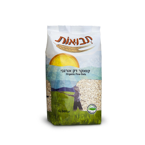 תבואות קוואקר דק אורגני 500 גרם