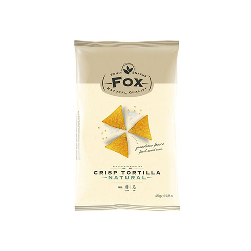 fox טורטיליה צ'יפס טבעי 450 גרם