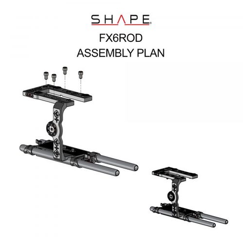 SHAPE SONY FX6 CAMERA CAGE AND 15 MM LW ROD SYSTEM