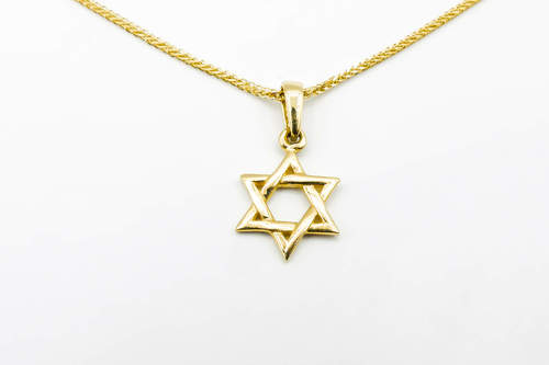 שרשרת עם תליון מגן דוד צמה