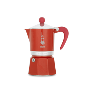 מקינטה גז ביאלטי מוקה ריינבו 6 כוסות Bialetti Moka Rainbow Red אדום