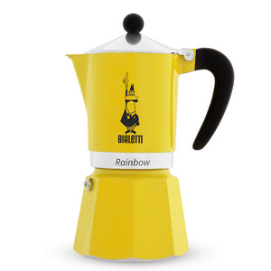 מקינטה ביאלטי ריינבו צהוב 6 כוסות Bialetti Moka Rainbow Yellow