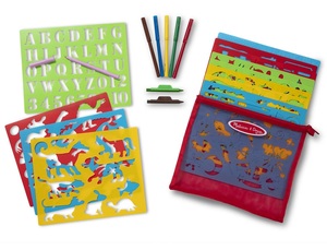 ערכת ציור עם שבלונות, למעלה מ 170 עיצובים + תיק נשיאה, צבעים ואביזרים