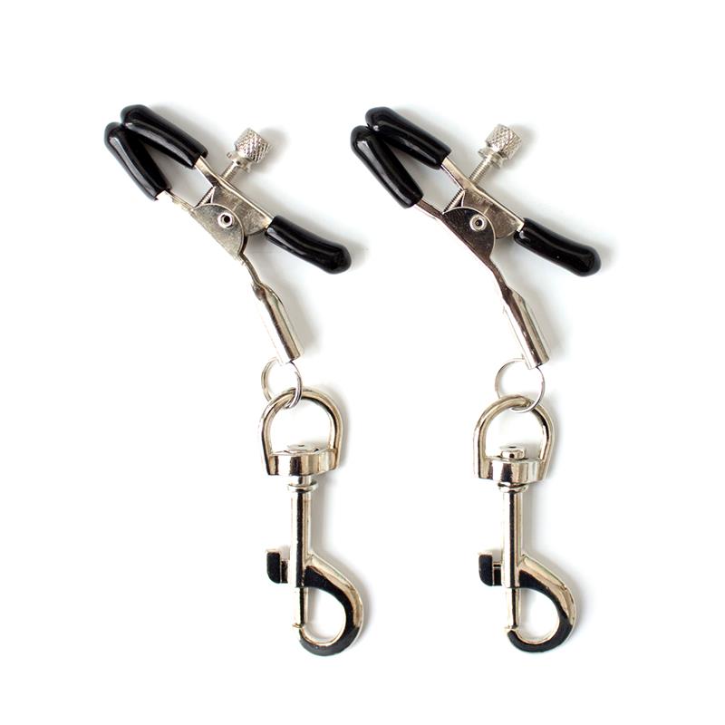 מצבטים לפטמות עם קרס Nippel Clamp with Hook Metal