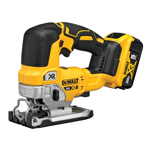 מסור אנכי נטען בראשלס + 2 סוללות DeWALT DCS334P2 BL 18V 5Ah