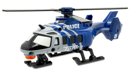 מסוק משטרה עם אורות ואפקטים קוליים ריאליסטיים