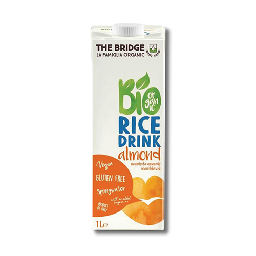 משקה אורז שקדים אורגני 1 ליטר - The Bridge 