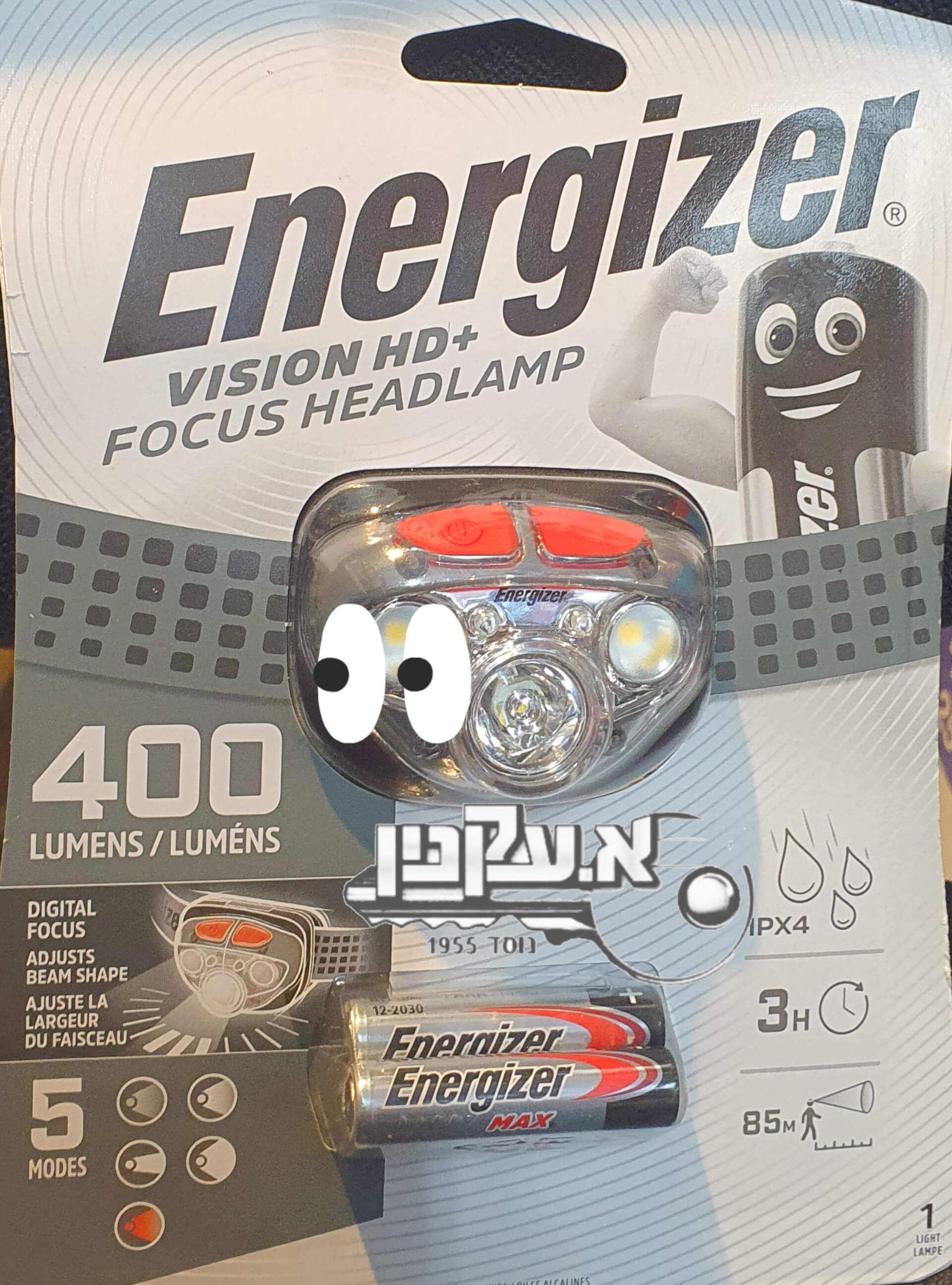 פנס ראש 400 לומן 5 מצבים אנרג