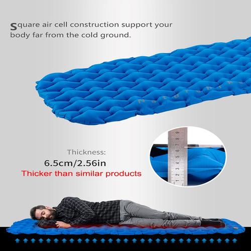 מזרון מתנפח מעצמו לתרמילאים קל משקל   Camping Air Mattress Ultralight NATUREHIKE