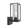 גוף תאורה צמוד קיר שחור FLAIR LUTEC E27 MAX 40W IP44 