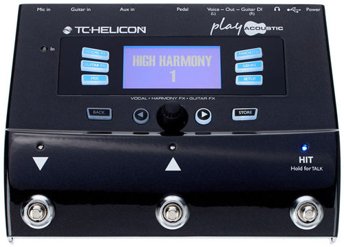 פדל מולטי אפקט לגיטרה ושירה TC Helicon PLAY ACOUSTIC