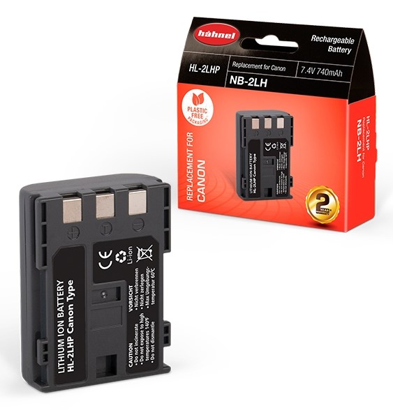 סוללה חליפית למצלמה Canon NB-2L Hahnel