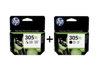 סט ראשי דיו   HP לדגמי:   2710/4120  305XL