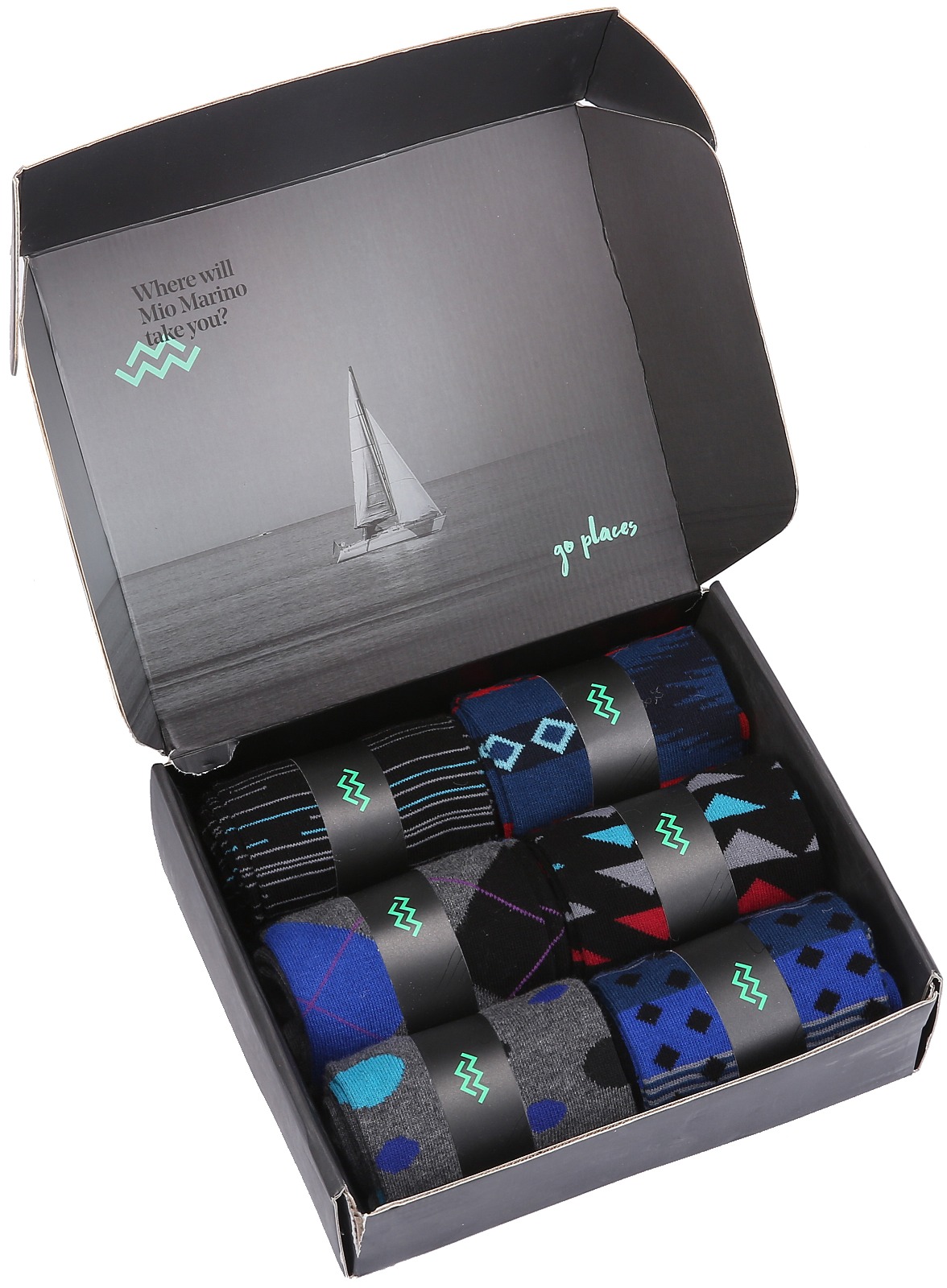 מארז 6 זוגות גרביים Sleek Flair