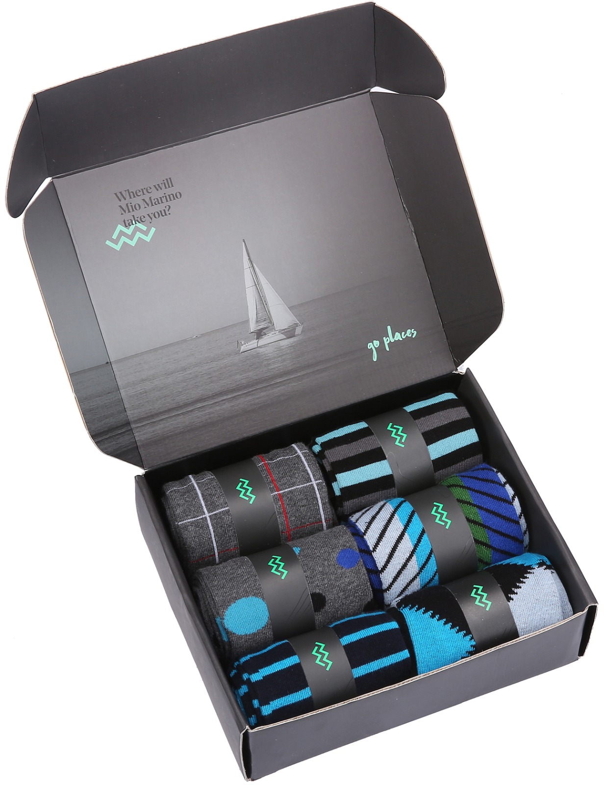 מארז 6 זוגות גרביים Cerulean Pop