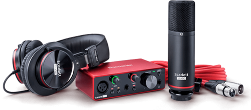 חבילת אולפן - Focusrite Scarlett SOLO Studio G3