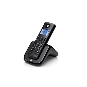 טלפון אלחוטי MOTOROLA T201+BLK מוטורולה