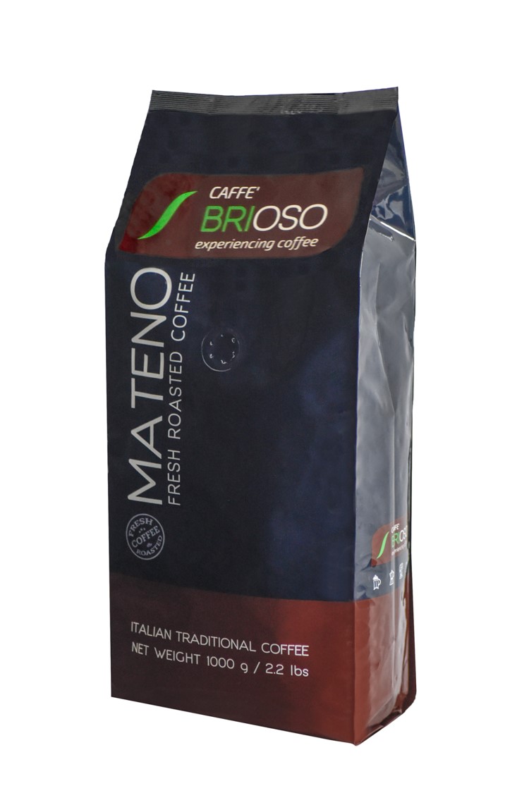 250 גרם פולי קפה בריוסו מטנו Caffe Brioso Mateno