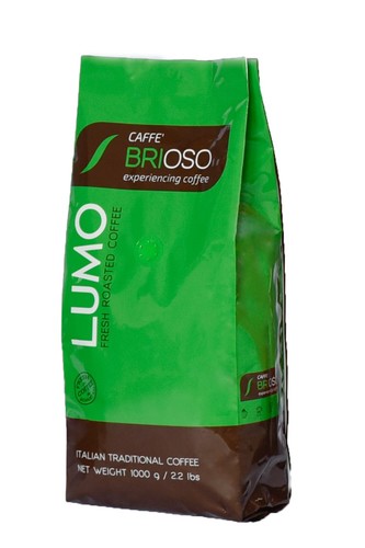 1 ק”ג פולי קפה בריוסו לומו Caffe Brioso Lumo