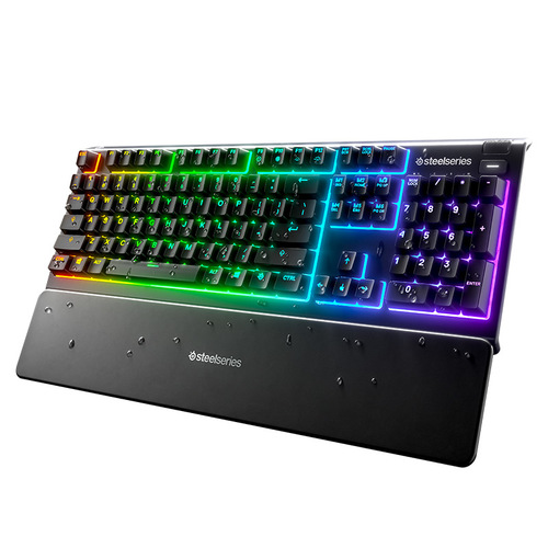 מקלדת גיימינג SteelSeries APEX 3 Gaming עמידה במים - יבואן רשמי