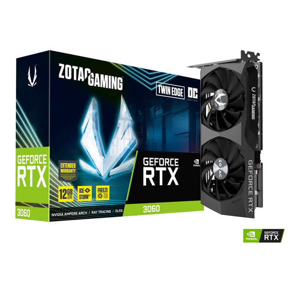 כרטיס מסך ZOTAC Gaming GeForce RTX 3060 Twin Edge OC 12GB