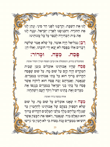 הגדה של פסח מהודרת בכריכה רכה