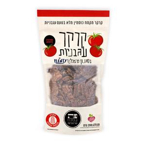 קרקר כוסמין מלא פת במלח עגבניות